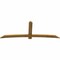 Ekena Millwork Bellingham Rough Sawn Timber Gable Bracket, Western Red Cedar, 108"W x 40"H x 2"D x 6"F, 9/12 Pitch GBW108X40X0206BEL00RWR - alternate 3
